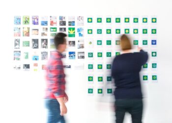Post it sticky notes editorial ideas board