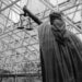 Sculpture of Lady Justice
