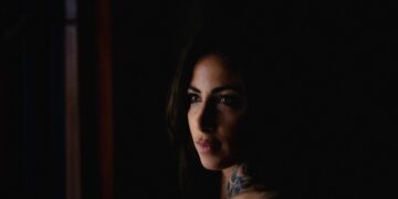 Cinematic shot of the beautiful Francesca.